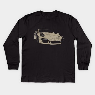 porsche GT3 - vintage Kids Long Sleeve T-Shirt